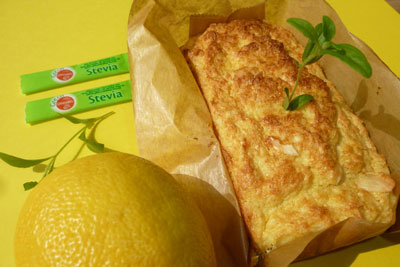 Zitronenkuchen mit Honig und Stevia-Konzentrat 